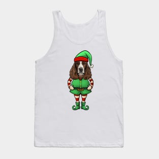 English Springer Spaniel Christmas Elf Tank Top